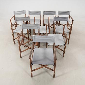 Director's chairs/Garden chairs 10 pcs "Siarö" Ikea late 20th century/early 21st century.