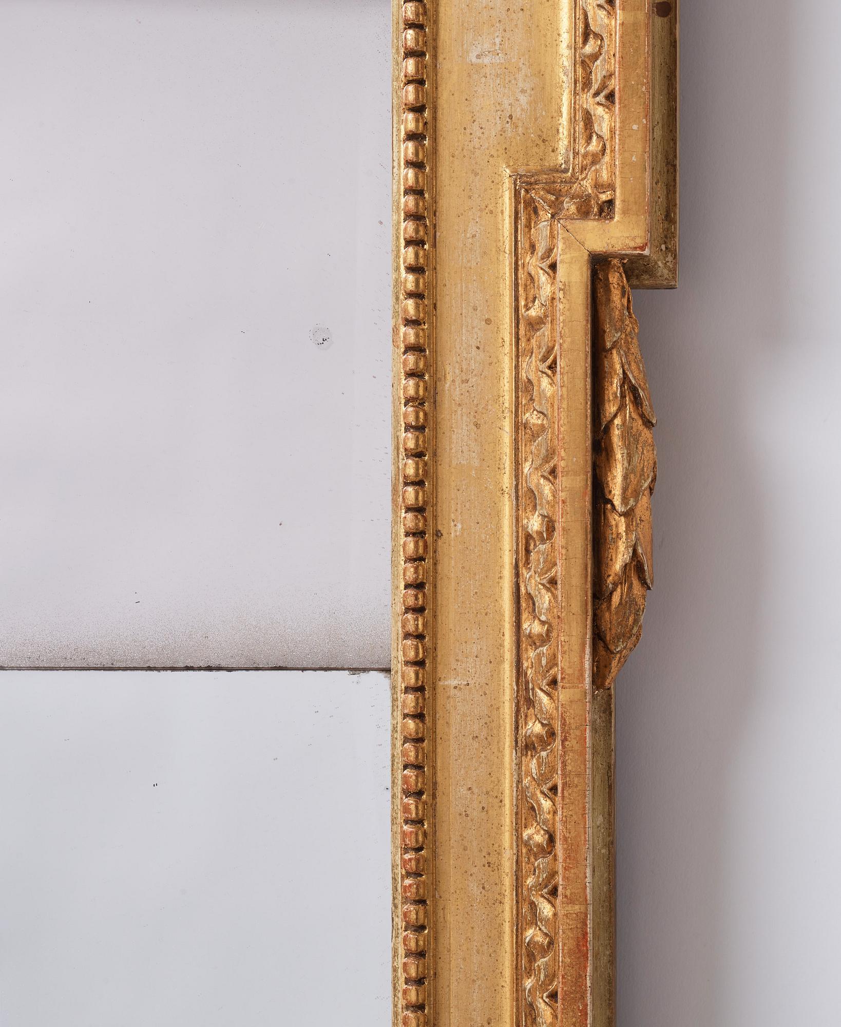 Spegel, av Johan Åkerblad 1777 (mästare i Stockholm 1758-1799), Gustaviansk.