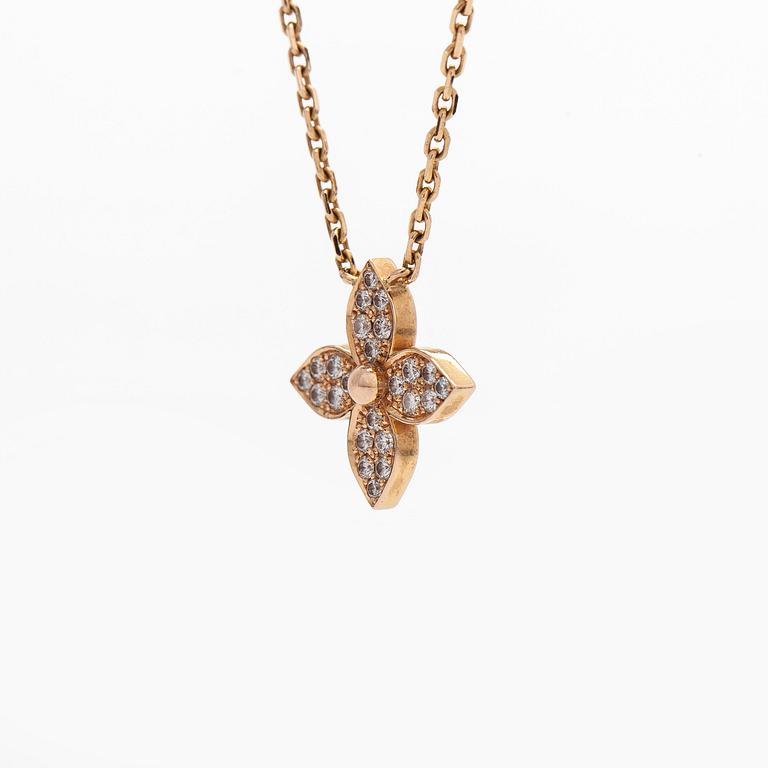 Louis Vuitton, kaulakoru, "Idylle Blossom Pendant", 18K ruusukultaa ja timantteja.