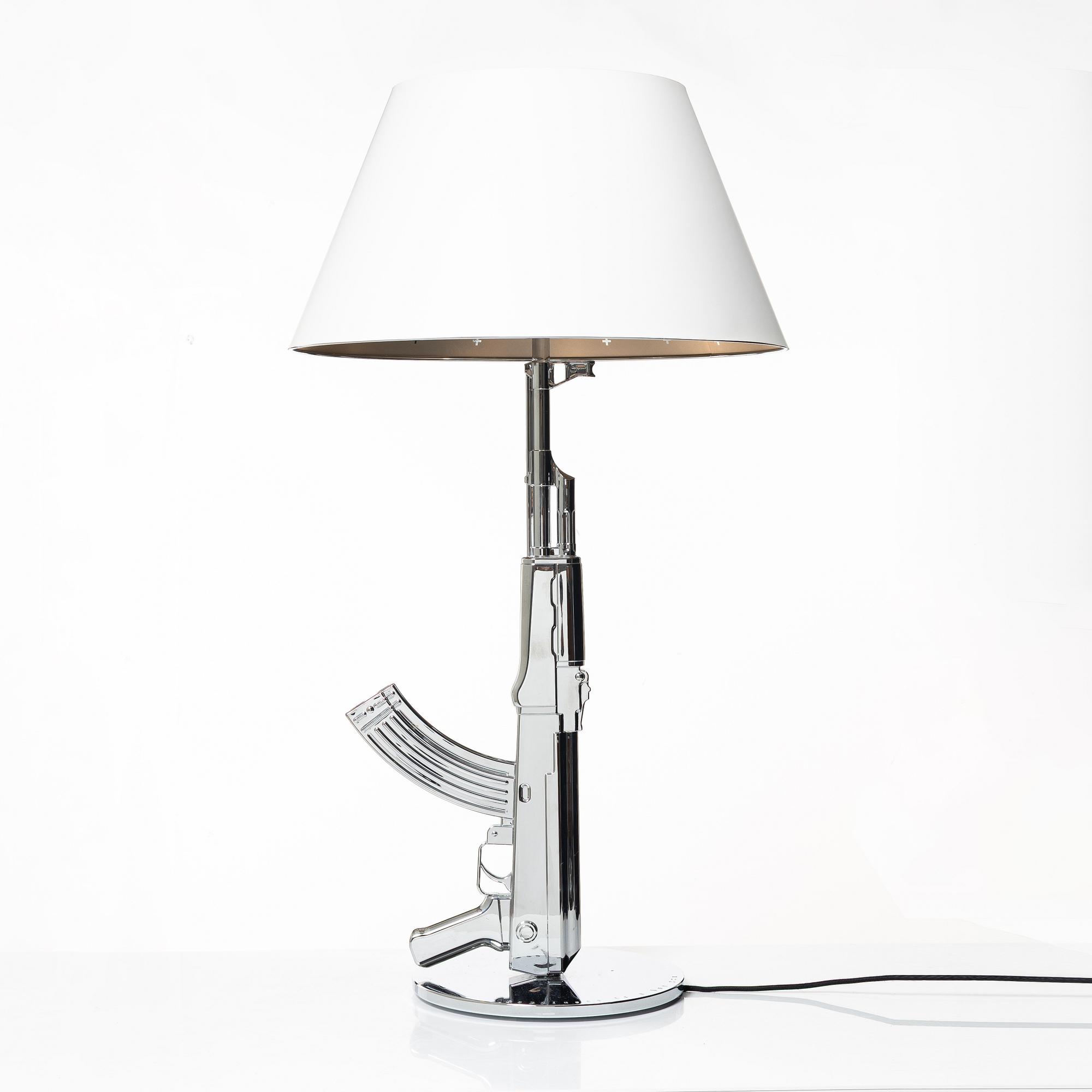 Philippe Starck, a table lamp, 'Table Gun Lamp', FLOS, Italy.
