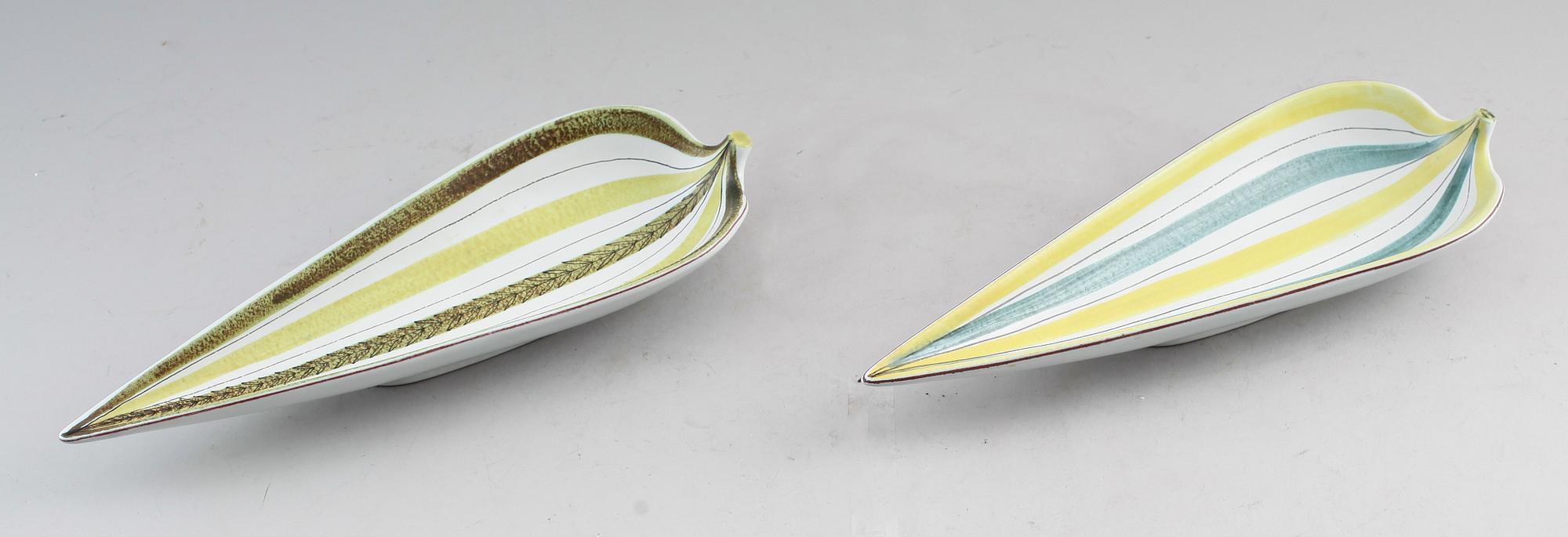 FAT, 2 st, fajans, Stig Lindberg, Gustavsberg Studio.