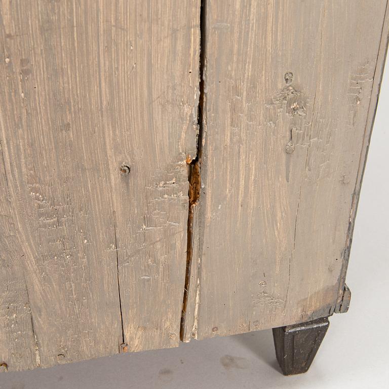 A 1830s-40s late Gustavian display cabinet.