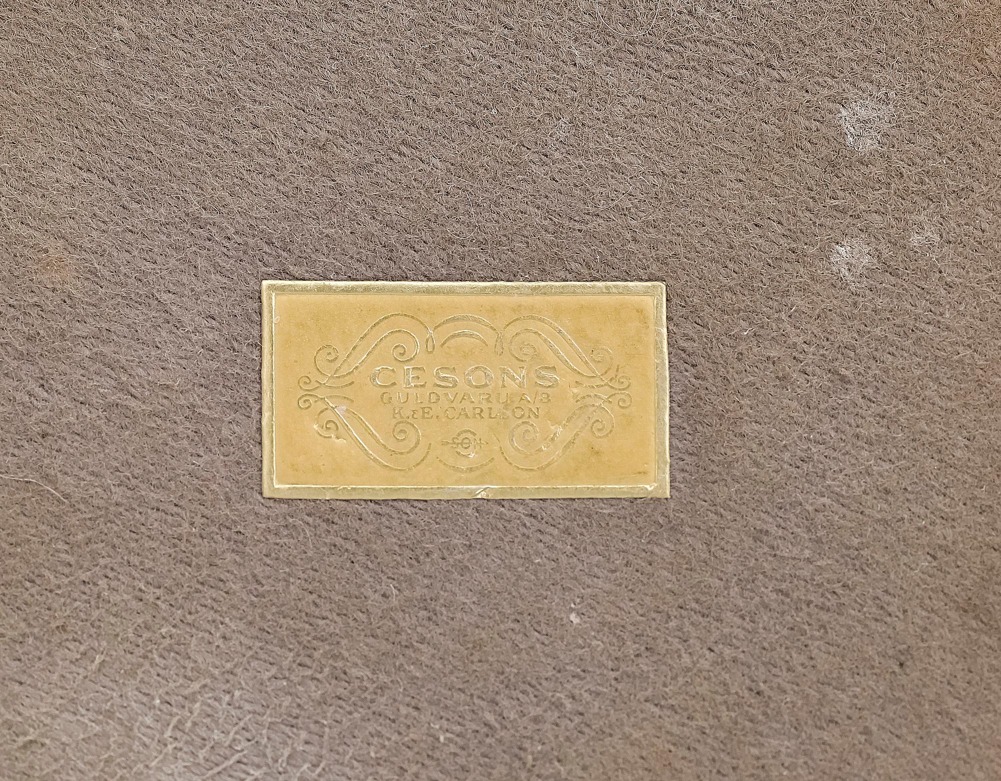 LJUSSTAKAR, ett par, silver, T Eldh, K& Ec, Göteborg 1958.