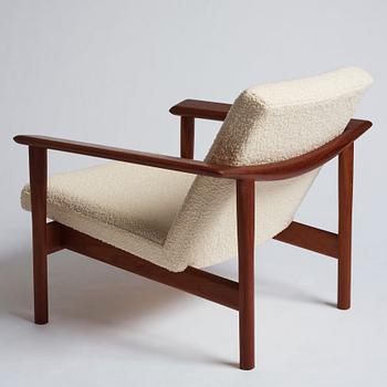 Aksel Bender Madsen & Ejner Larsen, a pair of easy chairs, cabinetmaker Willy Beck, Denmark 1950-60s.