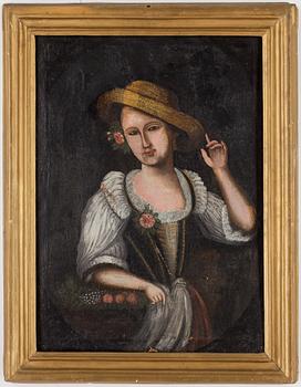 OKÄND KONSTNÄR, olja på duk, 1800-tal.