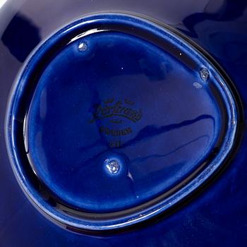 Hertha Bengtson, service pieces 34 pcs, stoneware, "Blue Fire", Rörstrand.