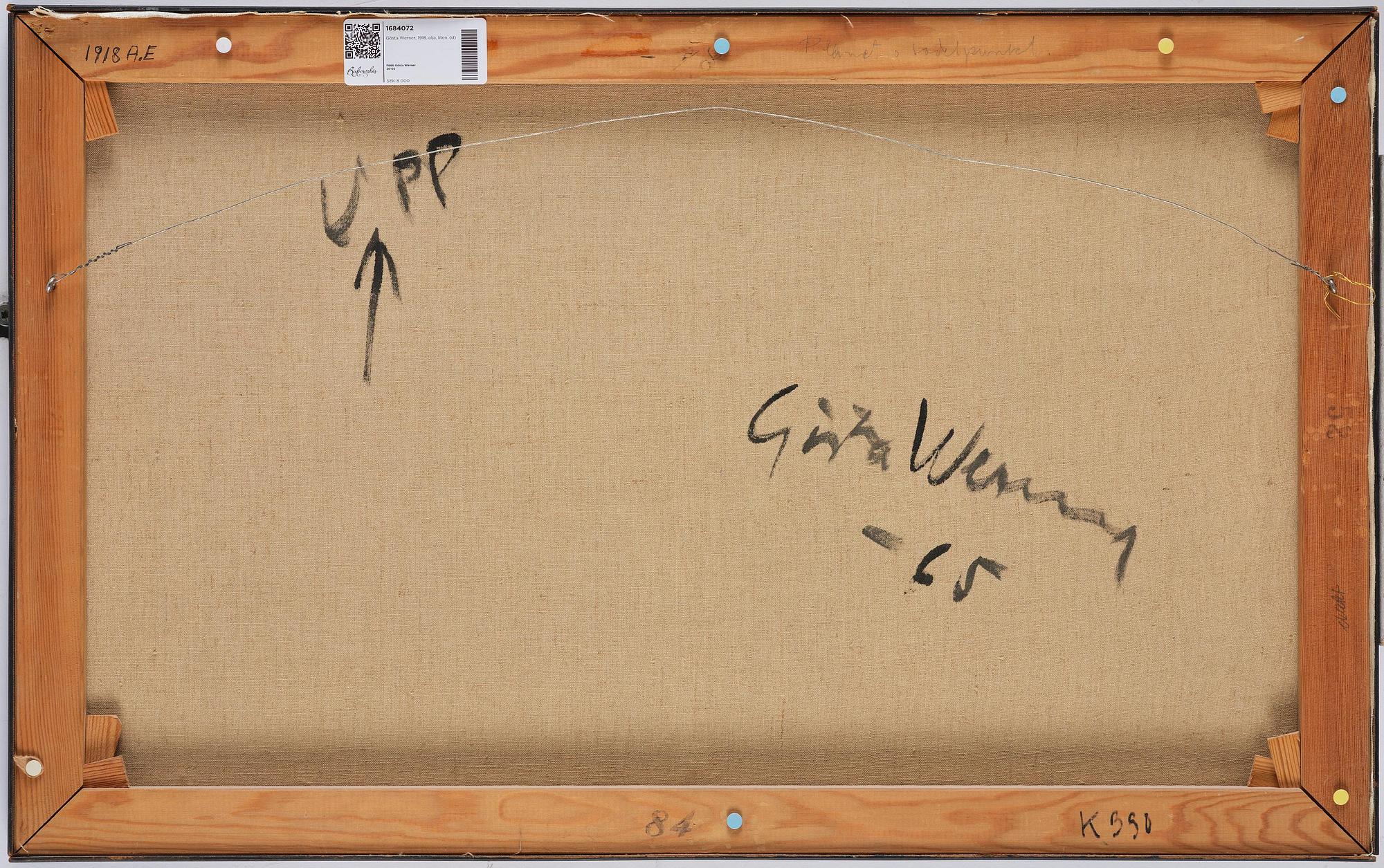 Gösta Werner, "Planet och sadelpunkt".