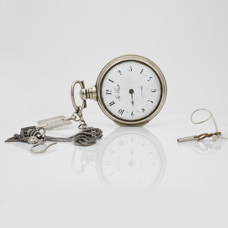 SPINDELUR, silver, Thomas Whitt London, 17/1800-tal.