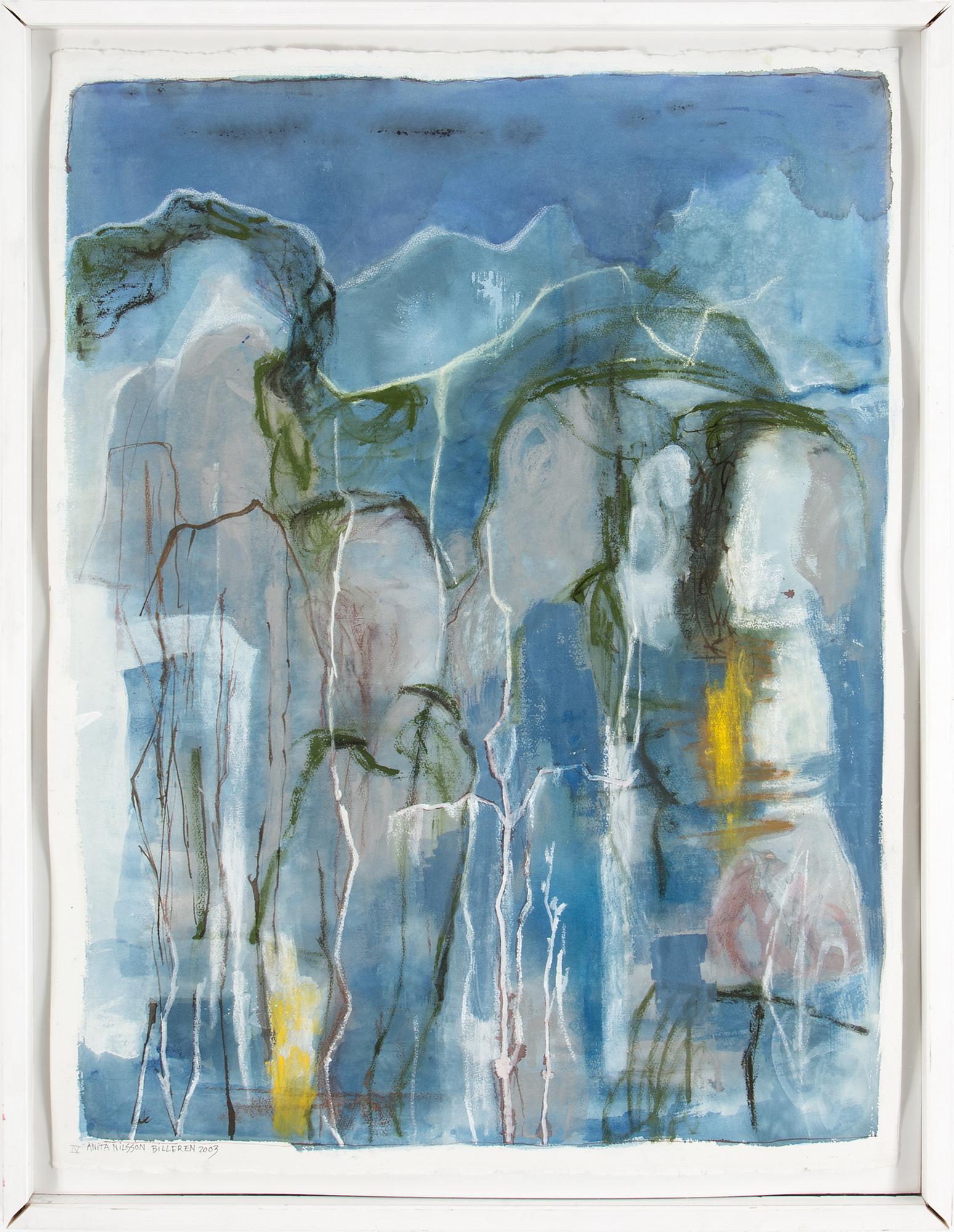 ANITA NILSSON BILLGREN, mixed media, paper, signed and dated 2003.