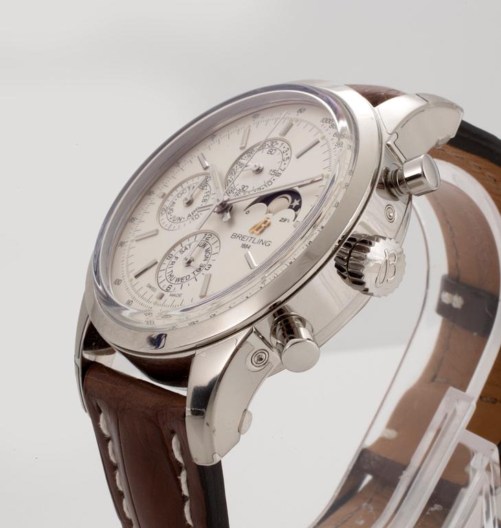 BREITLING, Transocean 1461, chronograph, wristwatch, 43 mm,