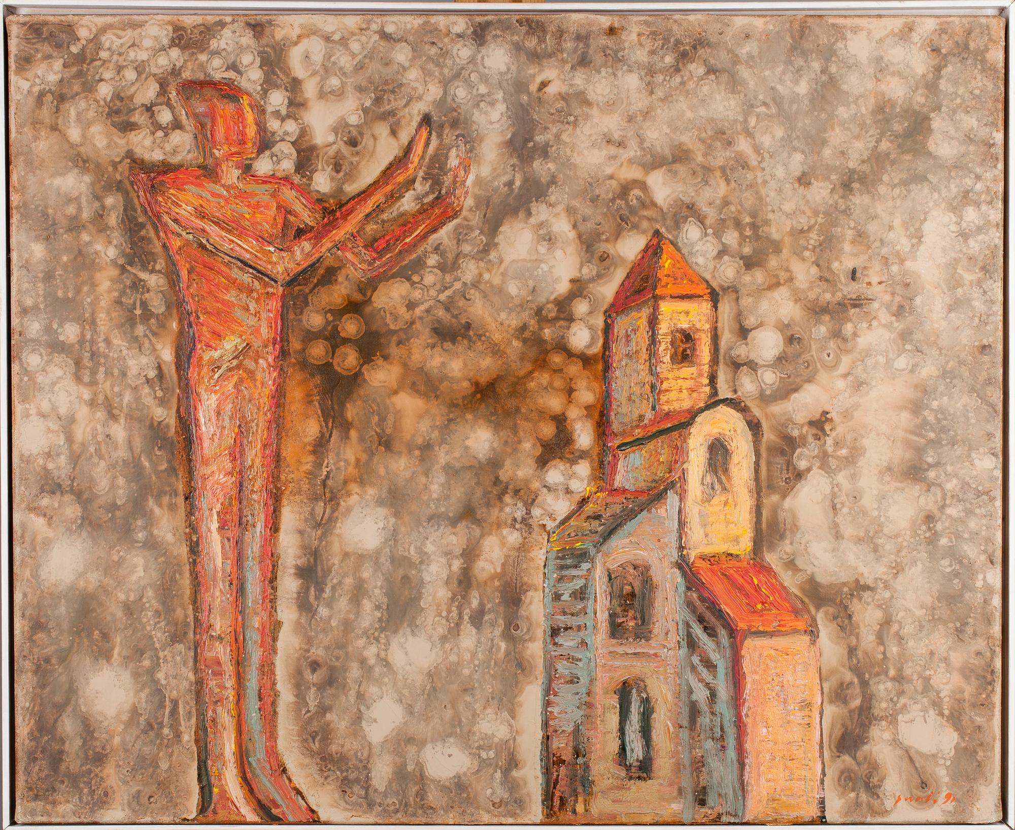 TUOMO SAALI, olja på duk, signerad och daterad -91.