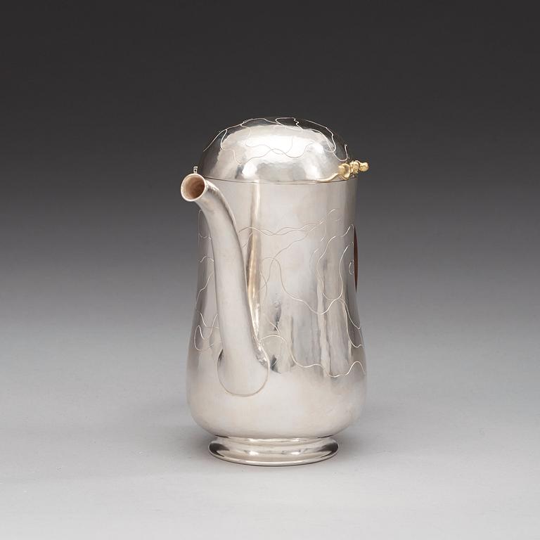 OLLE OHLSSON, kaffekanna, Stockholm 2003, sterling.