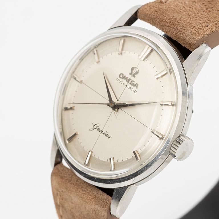 Omega, Genève, "Cursive Genève", armbandsur, 34 mm.