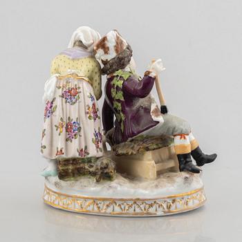 A porcelain figurine, Europa, second half of the 19th century.