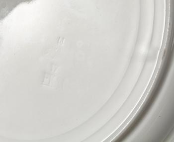 SERVISDELAR, 13 st, porslin, jugend, "Trollslända", Rörstrand, tidigt 1900-tal.