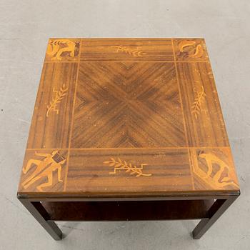 Sidobord Mjölby intarsia 1940/50-tal.