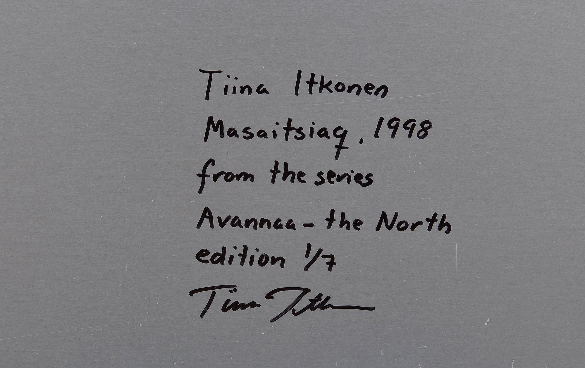 Tiina Itkonen, "MASAITSIAQ".