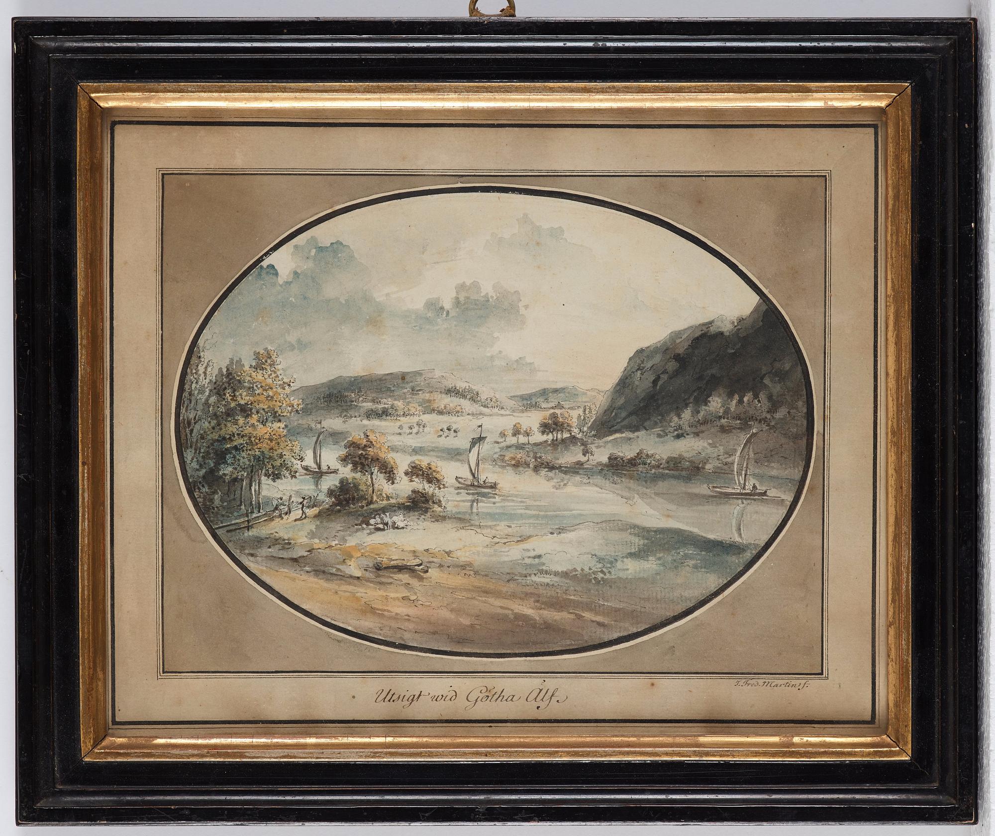 Johan Fredrik Martin, Ten scenes from the waterfalls at Trollhättan, Sweden.