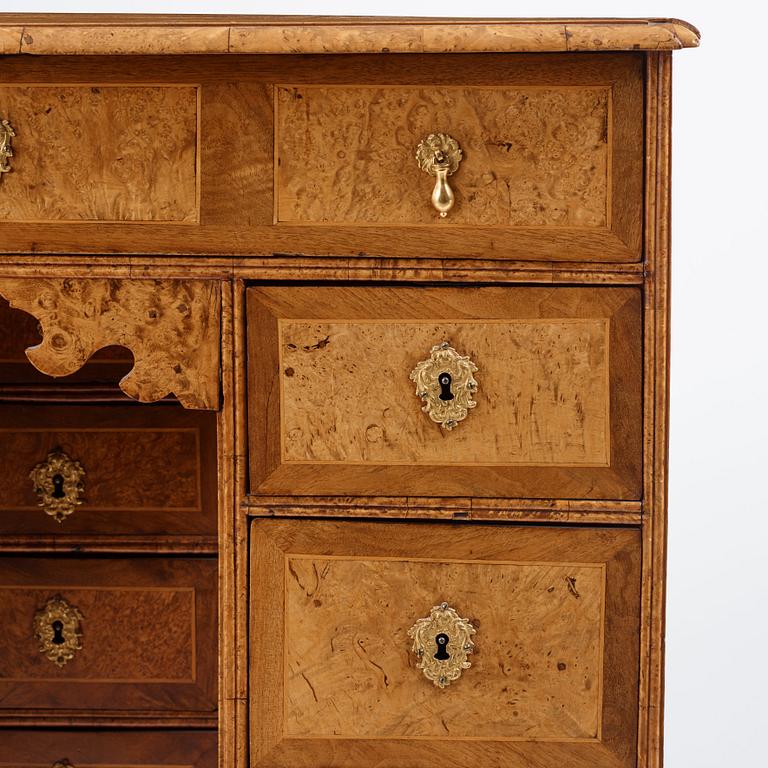 A Swedish late Baroque writing desk,  1720-40's.