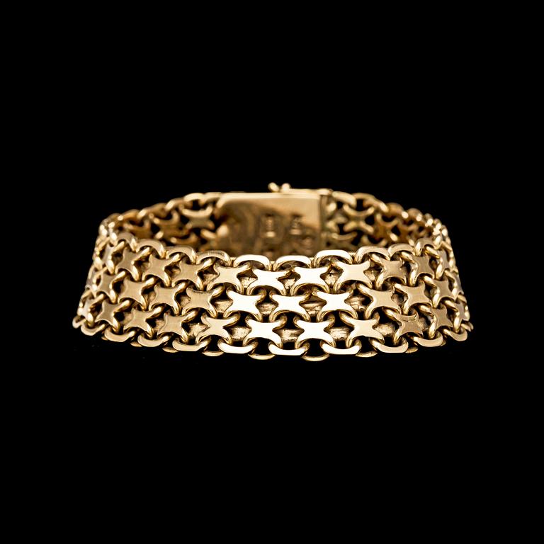 ARMBAND, 18k guld, Stockholm, 1961. Ca 50 g.