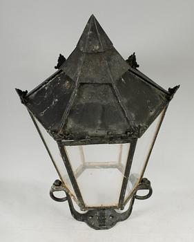 VÄGGLYKTA, plåt, 1800-tal.