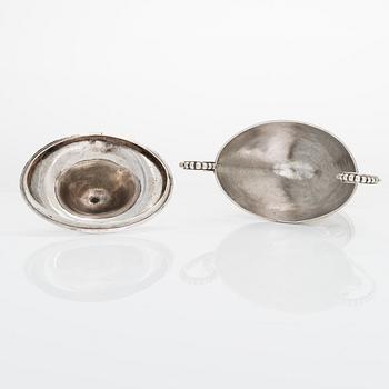 Petter Törnqvist, sockerskål, silver, Tavastehus 1789. Gustaviansk.