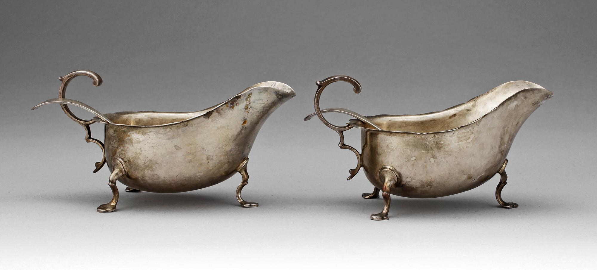 SÅSSNIPOR, ett par, silver, Sheffield 1923. Totalvikt ca 330 gram.