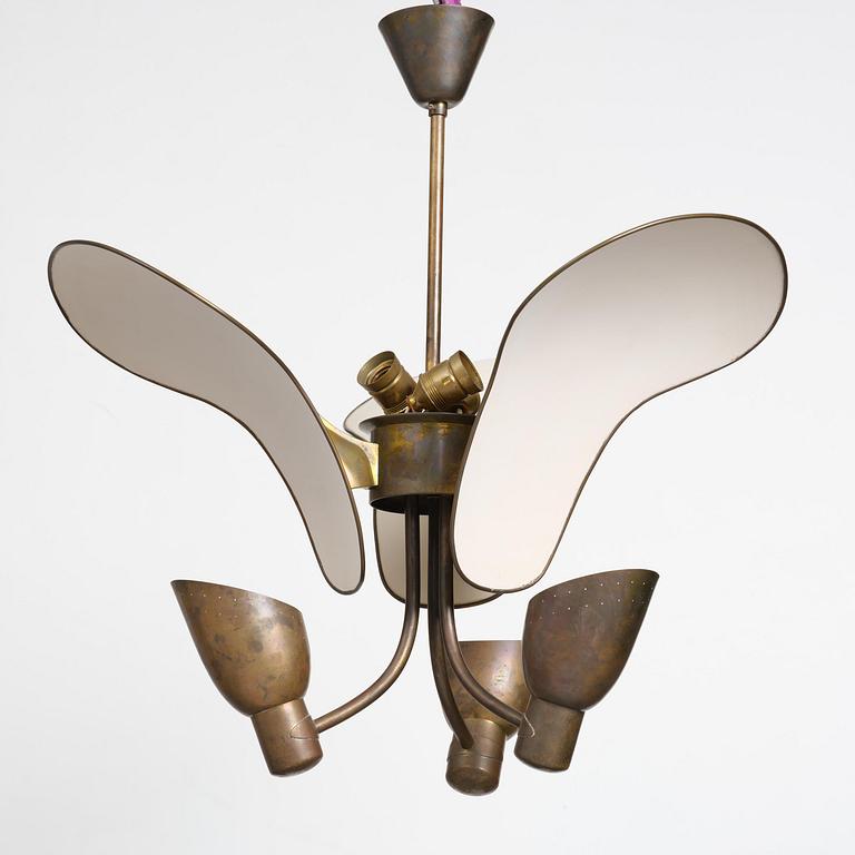 Carl-Axel Acking, a ceiling lamp model "980", Bröderna Malmströms Metallvarufabrik, Malmö, 1940s.