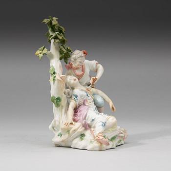 FIGURIN, porslin. Derby, 1770-75.