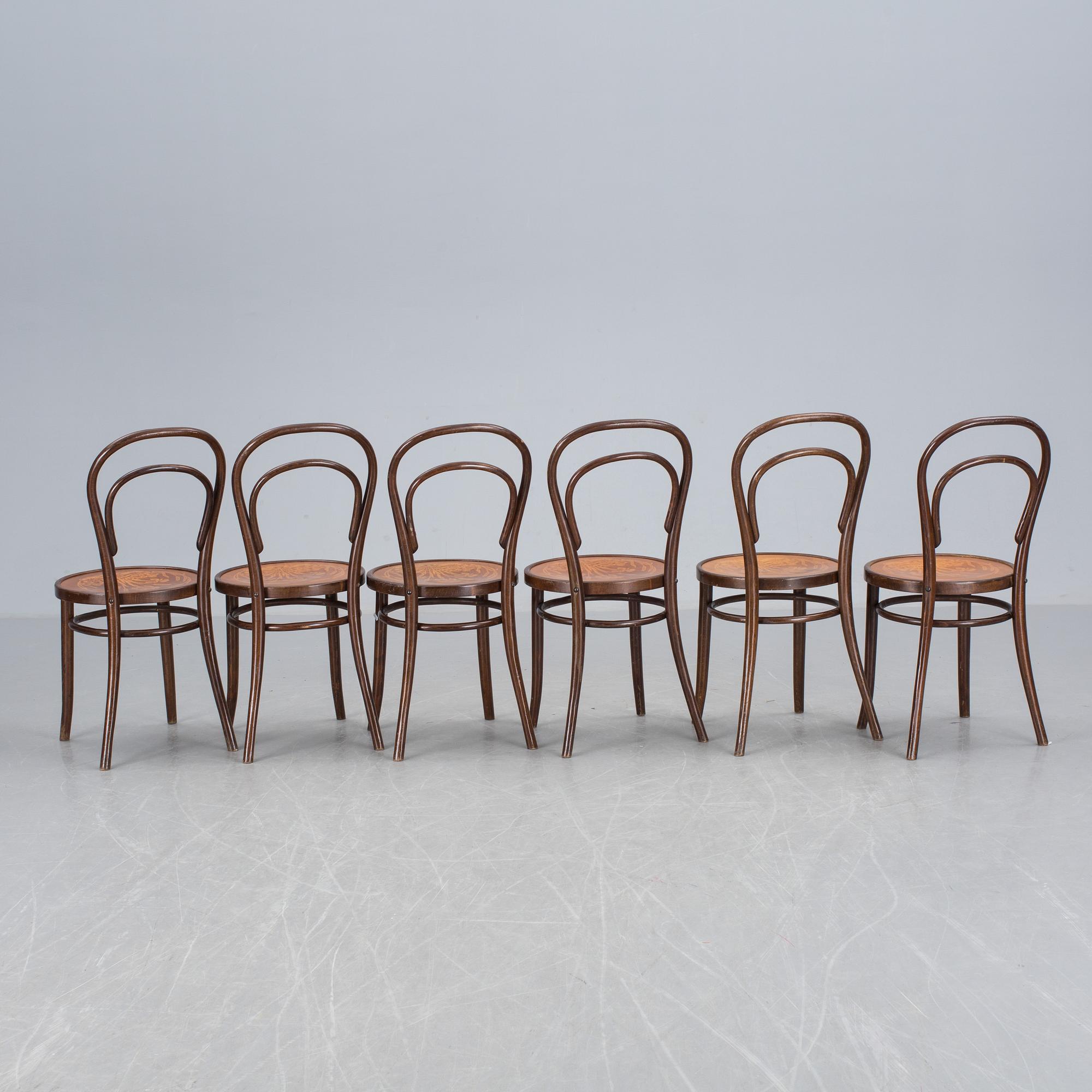 STOLAR, 6 st, Thonet-typ. 1900-tal.