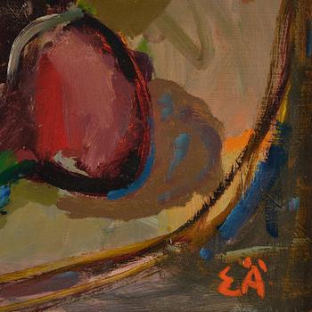 Erling Ärlingsson, "Nature morte" (Terrin, flaskor, lökar, citroner).
