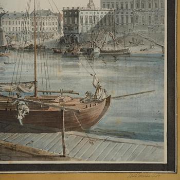 Johan Fredrik Martin, ”Stockholm åt Saltsjön" ("Utsigt af Stockholm tagen ifrån ingången till Blasieholmen").