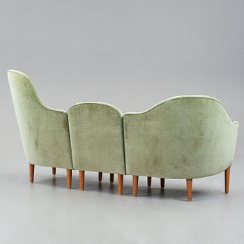 Carl Malmsten, a "Samspel" sofa, AB Record, Bollnäs Sweden 1950's.