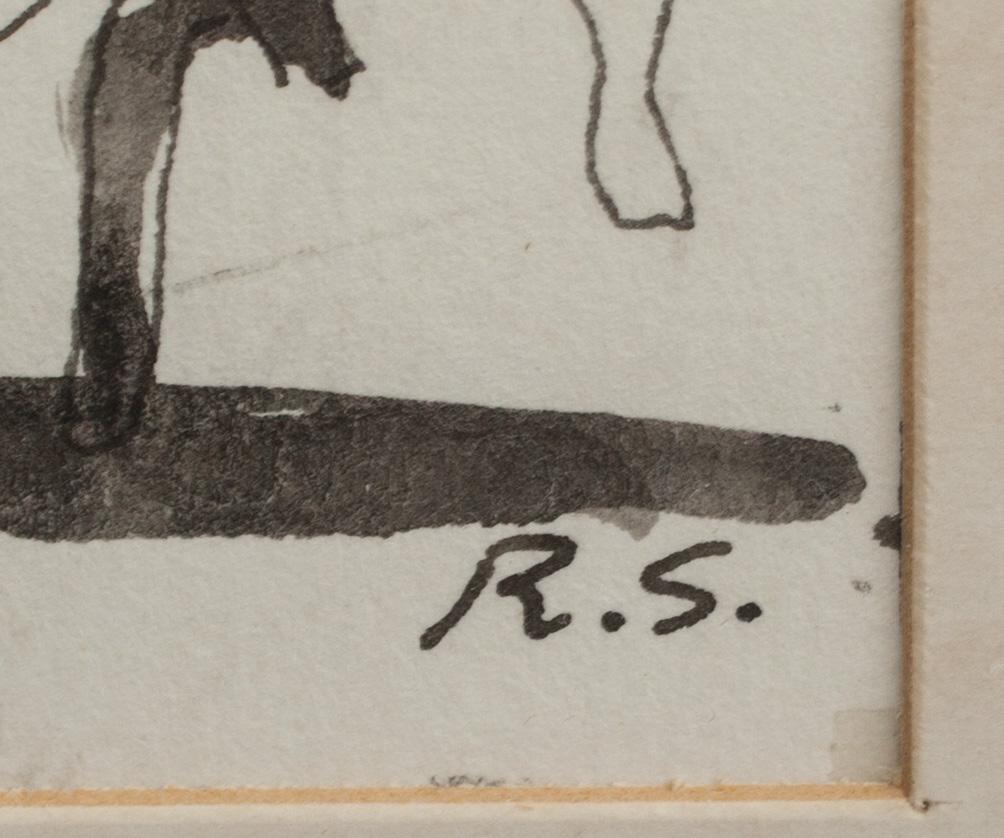 RAGNAR SANDBERG, tusch, monogramsignerad.