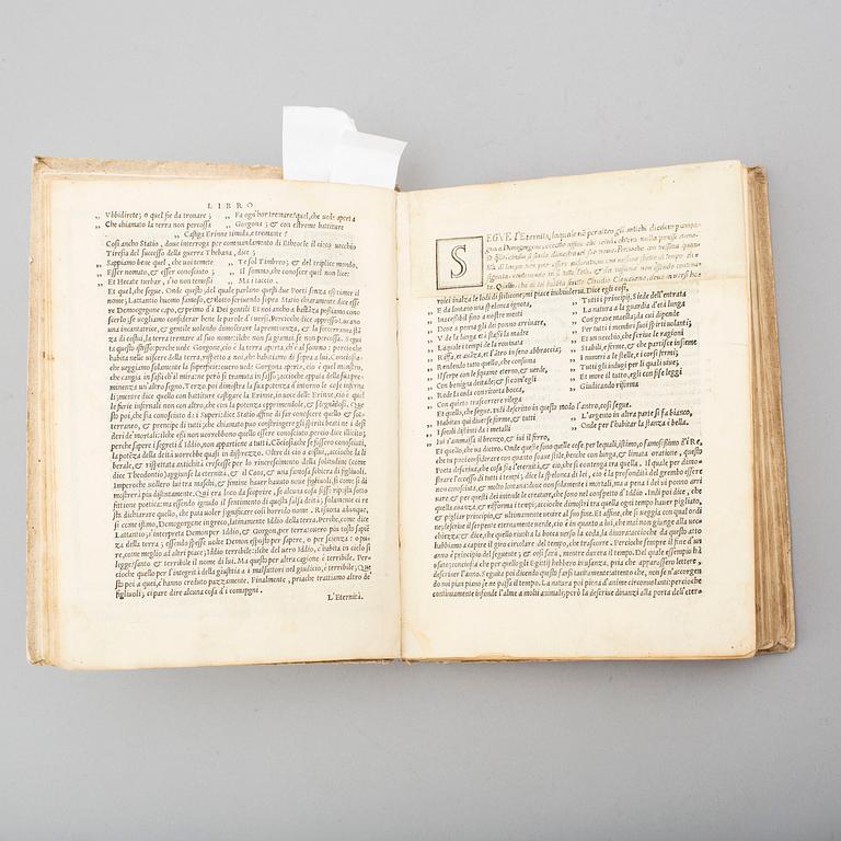 BOK, Boccaccio’s Genealogy of the Pagan Gods, 1547.