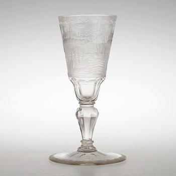 POKALGLAS, Europa, 1700-tal.