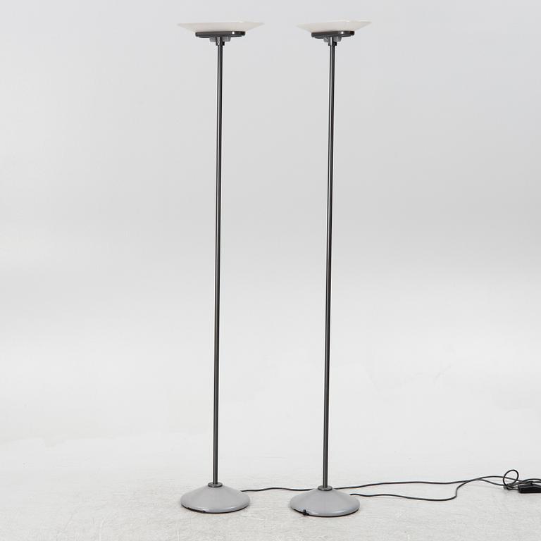 Perry King, Santiago Miranda & Gianluigi Arnald, floor lamps, a pair, "Jill", Arteluce, Italy.