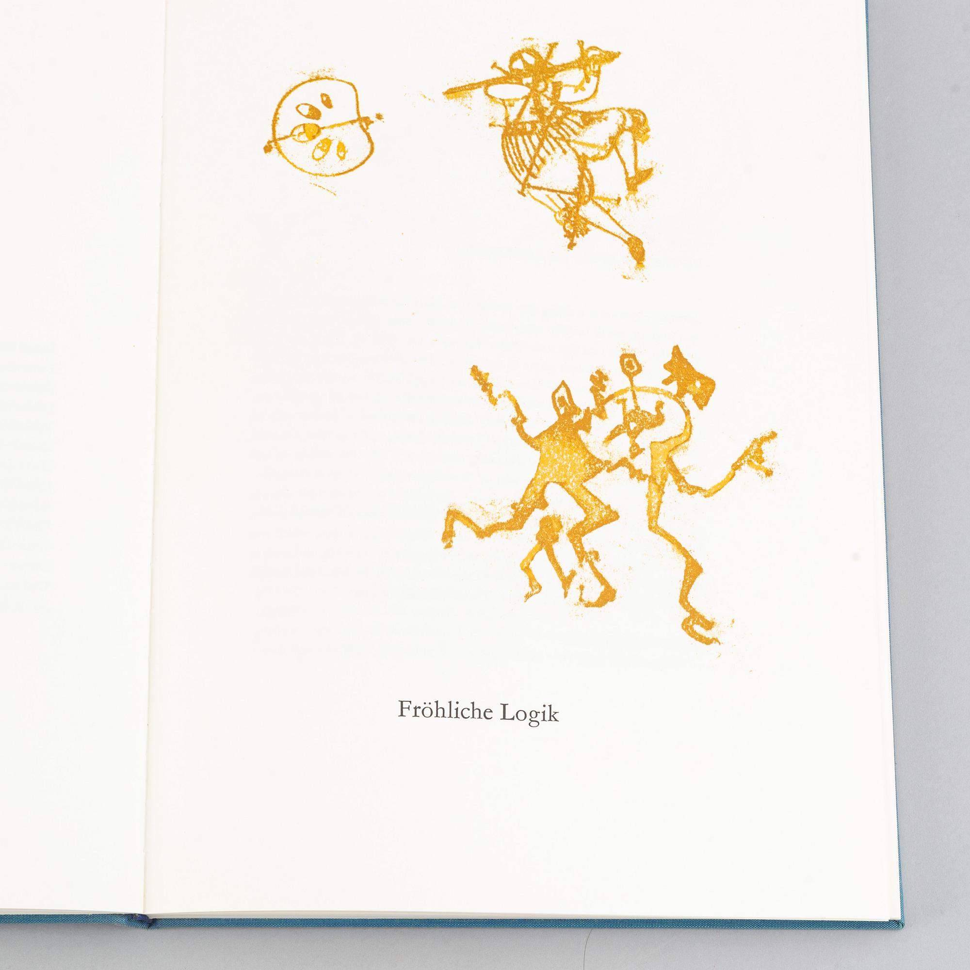 BOOK, with lithographs in colour by Max Ernst. 
"Lewis Carrol´s Wunderhorn". 1970.