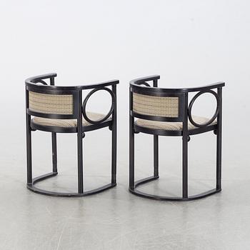 JOSEF HOFFMANN, a pair of chairs, Wittmann, Austria.