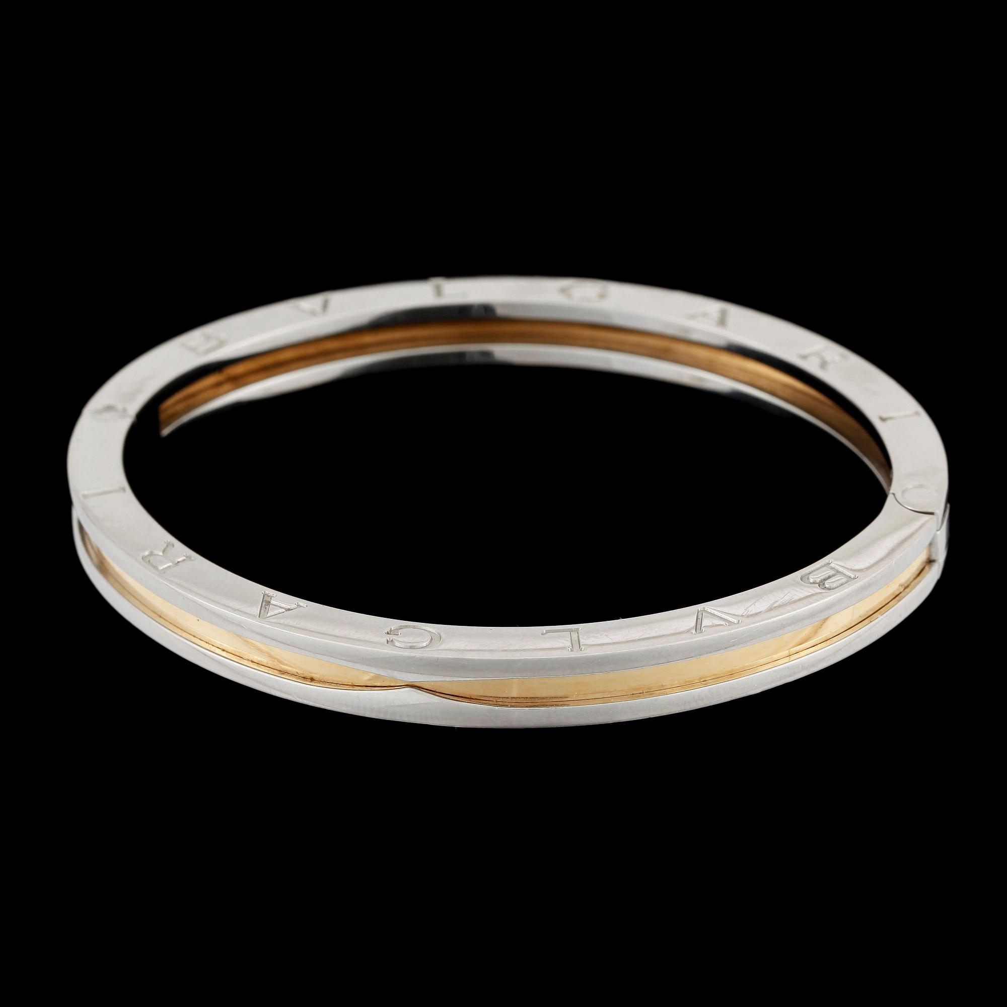 ARMRING, 18k guld och stål, "B.Zero", Bulgari, Italien, ca2008.