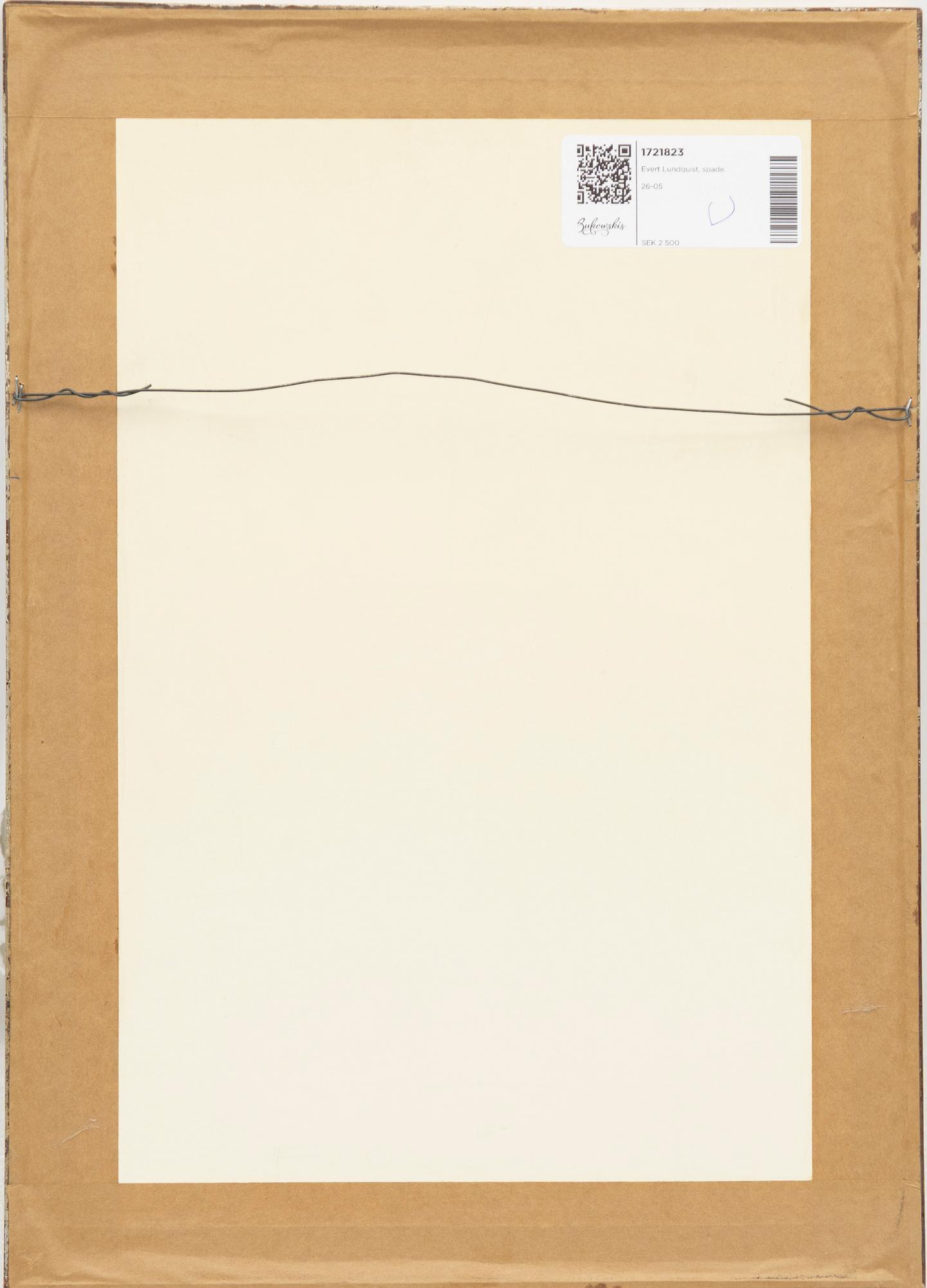 Evert Lundquist, Spade.