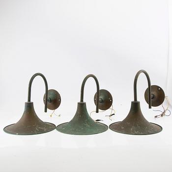 Outdoor lighting, 3 pieces, late 20th century.