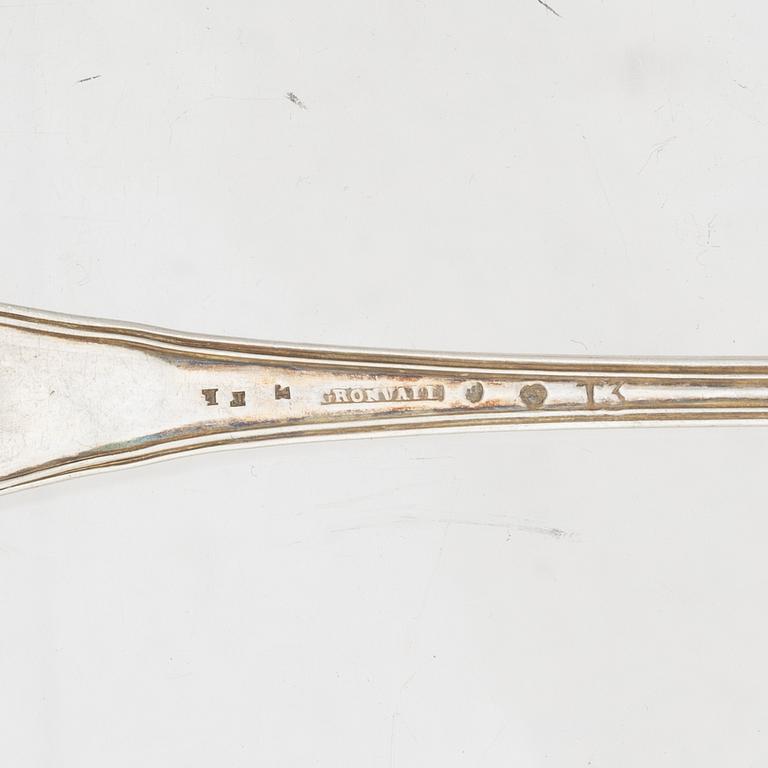 A collection of silver, including Gustaf Möllenborg, 19th century.