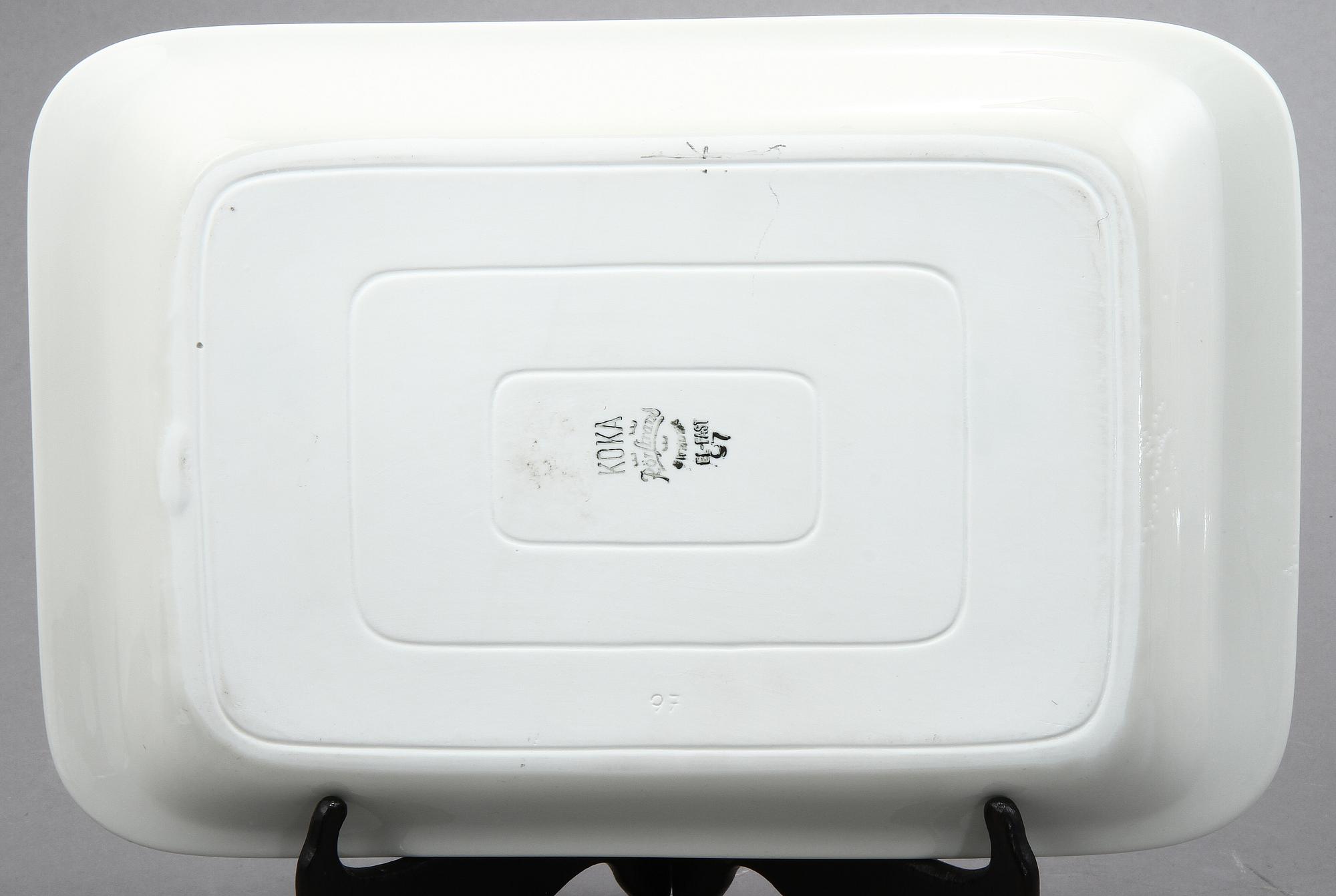SERVISDELAR, 53 st, porslin, "Koka blå", Hertha Bengtsson, Rörstrand.