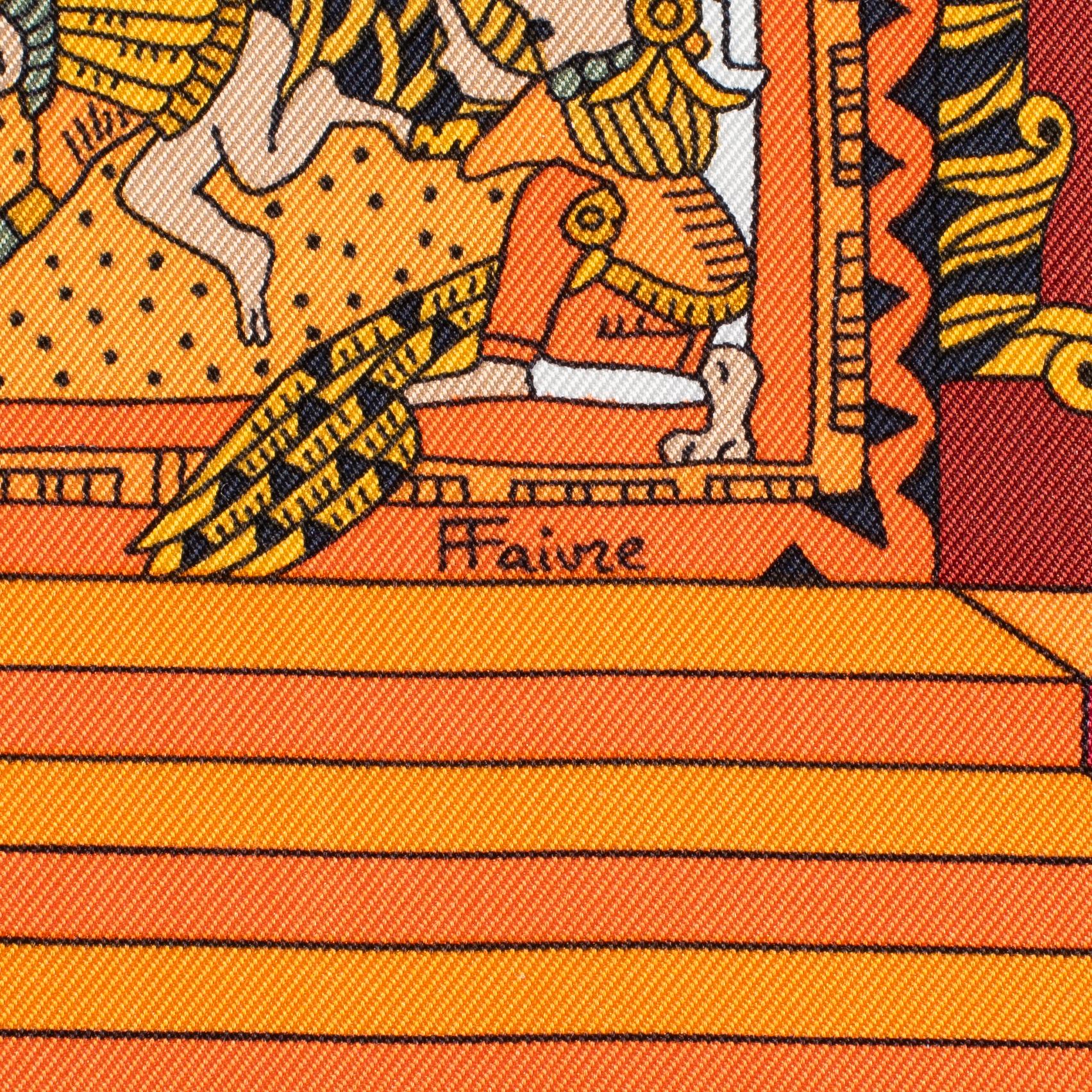 Hermès, scarf, "Astres et Soleils".