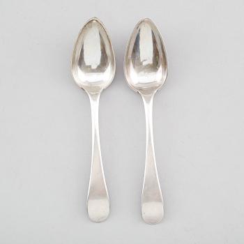 MATSKEDAR, 1 par, silver, daterade 1813, svenska importstämlar. Vikt ca 177 gram.