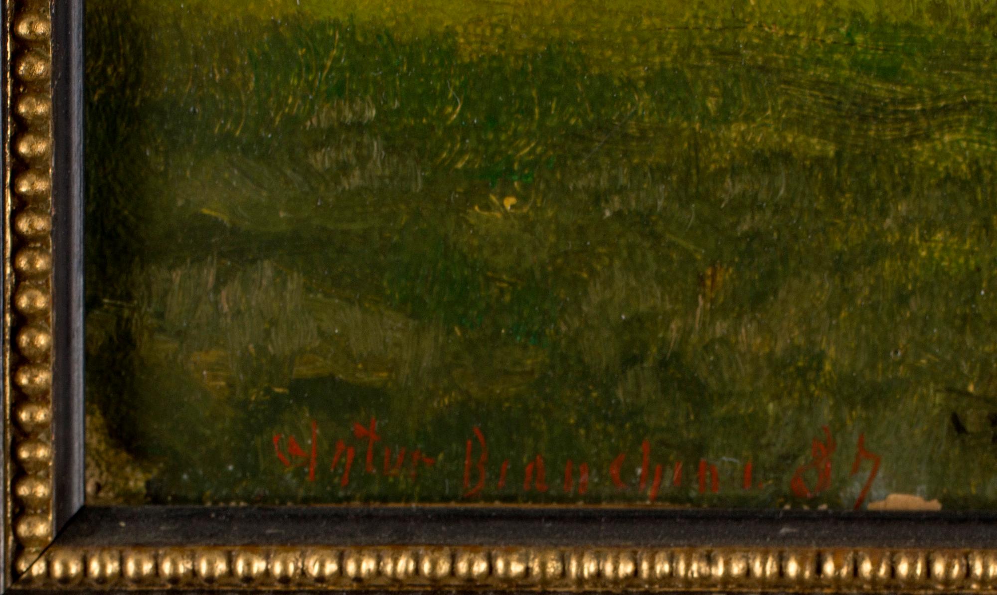 ARTHUR BIANCHINI, olja på pannå, signerad.