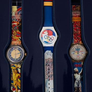 Swatch historical Olympic games collection.