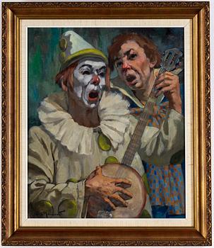 PHILIPPE DE ROUGEMONT, oil on canvas, signed.