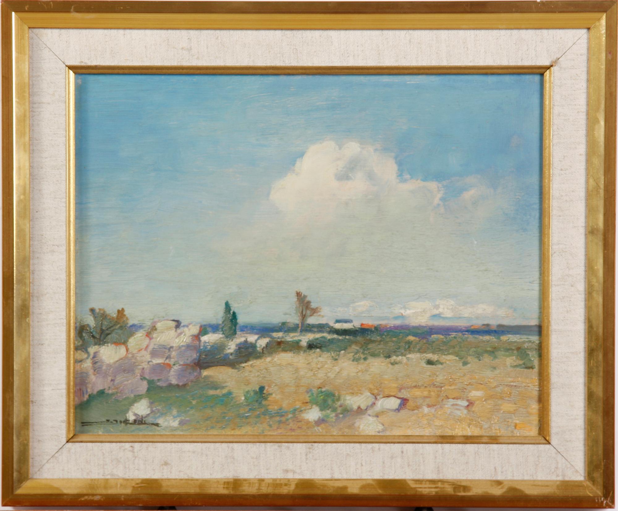 OKÄNDA KONSTNÄRER, 2 st. Olja på pannå, varav en sign.